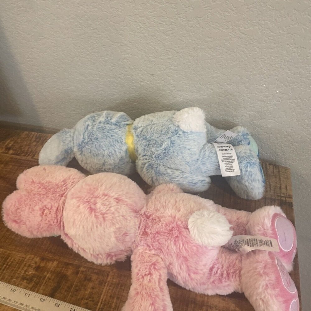Disney Store Mickey & Minnie Mouse Bunny Easter 2021 Soft Plush Lot Set Of 2 - Picture 9 of 12